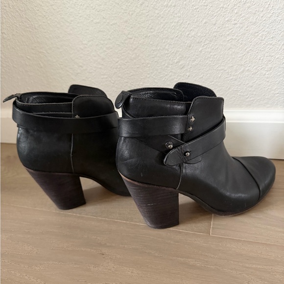 Rag & Bone Black Leather Ankle Booties - Picture 4 of 7